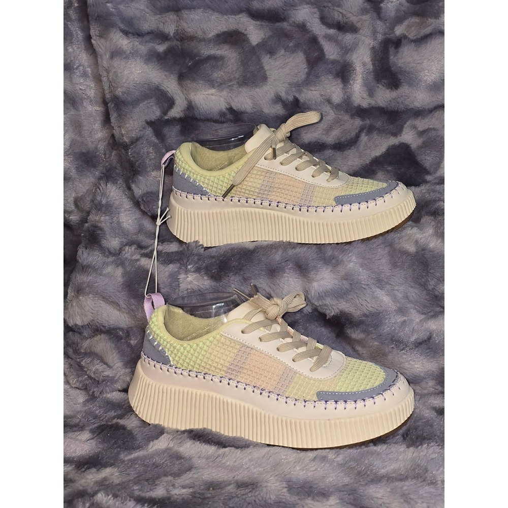 NWT Nicole‎ Miller New York Brita Sneakers Platform Pastel Shoes Women 8.5